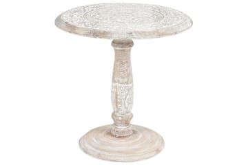 Drusilla Sidobord 45 cm - Ljust trä/Vit - Möbler - Bord & matgrupp - Avlastningsbord & sidobord - Brickbord & småbord