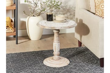 Drusilla Sidobord 45 cm - Ljust trä/Vit - Möbler - Bord & matgrupp - Avlastningsbord & sidobord - Brickbord & småbord