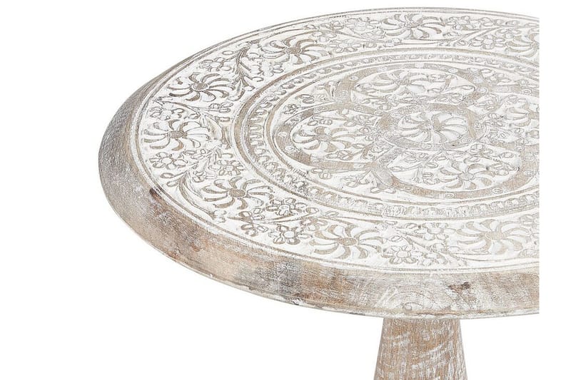 Drusilla Sidobord 45 cm - Ljust trä/Vit - Möbler - Bord & matgrupp - Avlastningsbord & sidobord - Brickbord & småbord