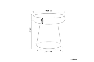 Dyanne Sidobord 39 cm - Brun - Möbler - Bord & matgrupp - Avlastningsbord & sidobord - Lampbord & sidobord