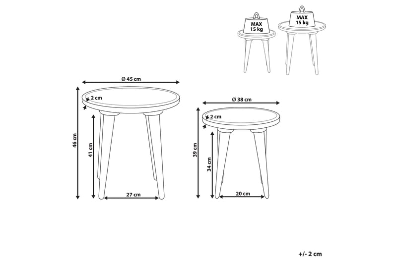 Dyton Satsbord 45 cm - Grön - Möbler - Bord & matgrupp - Avlastningsbord & sidobord - Satsbord