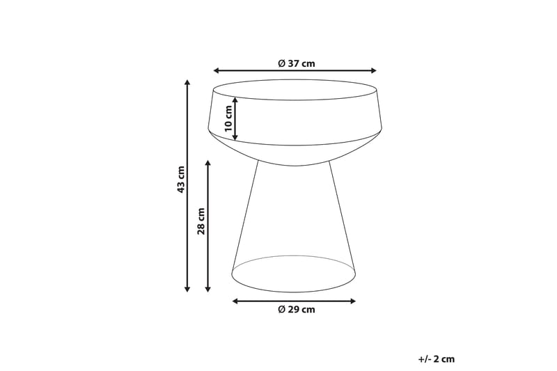 Dytto Sidobord 37 cm - Brun - Möbler - Bord & matgrupp - Avlastningsbord & sidobord - Lampbord & sidobord