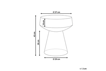 Dytto Sidobord 37 cm - Brun - Möbler - Bord & matgrupp - Avlastningsbord & sidobord - Lampbord & sidobord