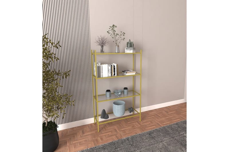Edilberta Bokhylla 80 cm - Guld - Förvaring - Hylla - Bokhylla