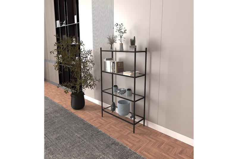 Edilberta Bokhylla 80 cm - Svart - Förvaring - Hylla - Bokhylla