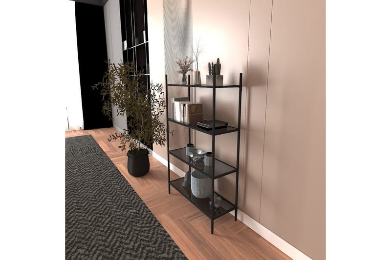 Edilberta Bokhylla 80 cm - Svart - Förvaring - Hylla - Bokhylla