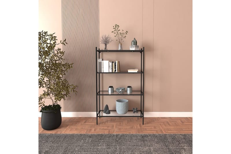 Edilberta Bokhylla 80 cm - Svart - Förvaring - Hylla - Bokhylla