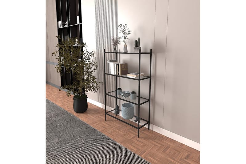 Edilberta Bokhylla 80 cm - Svart - Förvaring - Hylla - Bokhylla