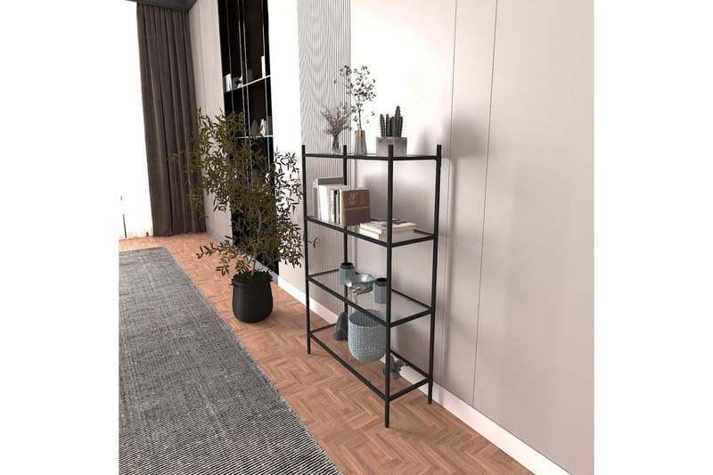 Edilberta Bokhylla 80 cm - Svart - Förvaring - Hylla - Bokhylla