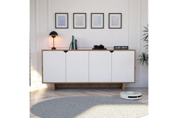 Edrion Konsollbord 180 cm - Vit/Natur - Möbler - Bord & matgrupp - Avlastningsbord & sidobord - Konsolbord & hallbord