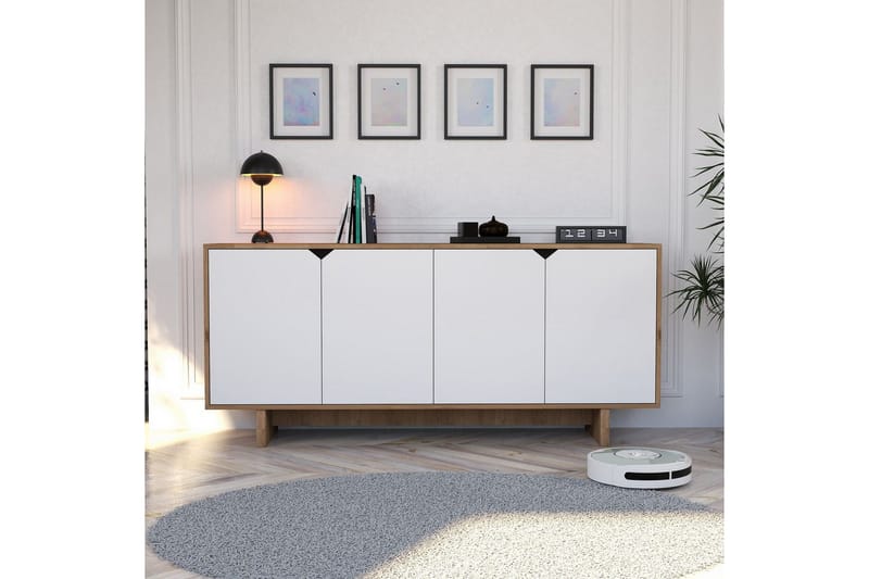 Edrion Konsollbord 180 cm - Vit/Natur - Möbler - Bord & matgrupp - Avlastningsbord & sidobord - Konsolbord & hallbord