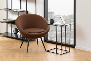 Elgrau Sidobord 43x43 cm - Svart - Möbler - Bord & matgrupp - Avlastningsbord & sidobord - Brickbord & småbord