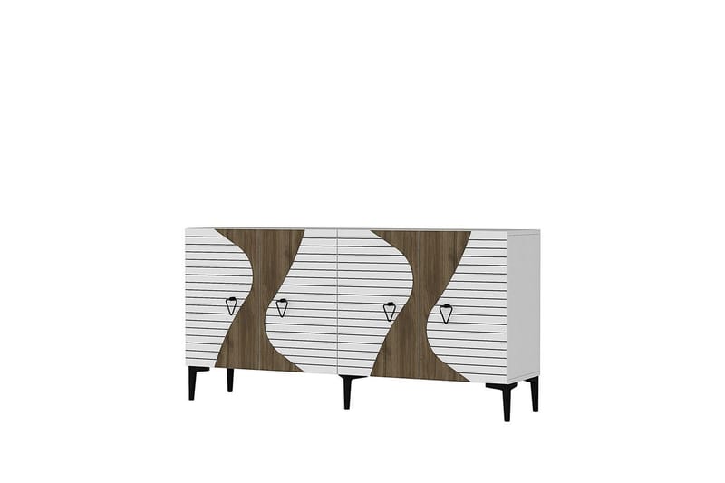 Elsta Konsollbord 150 cm - Vit/Mörkfärgat trä - Möbler - Bord & matgrupp - Avlastningsbord & sidobord - Konsolbord & hallbord