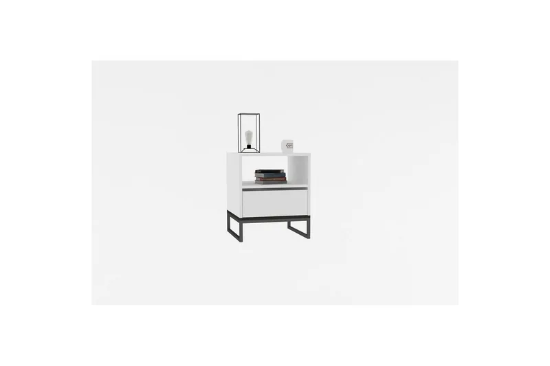 Elvarn Sängbord 51 cm - Vit - Möbler - Bord & matgrupp - Avlastningsbord & sidobord - Sängbord & nattduksbord