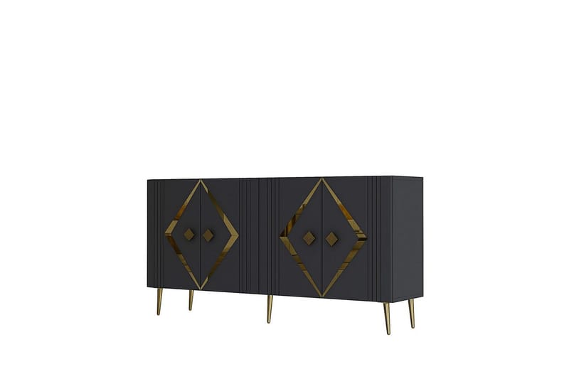 Elvon Konsollbord 150 cm - Antracit/Guld - Möbler - Bord & matgrupp - Avlastningsbord & sidobord - Konsolbord & hallbord