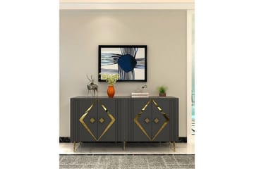 Elvon Konsollbord 150 cm - Antracit/Guld - Möbler - Bord & matgrupp - Avlastningsbord & sidobord - Konsolbord & hallbord