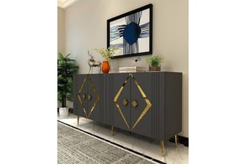 Elvon Konsollbord 150 cm - Antracit/Guld - Möbler - Bord & matgrupp - Avlastningsbord & sidobord - Konsolbord & hallbord