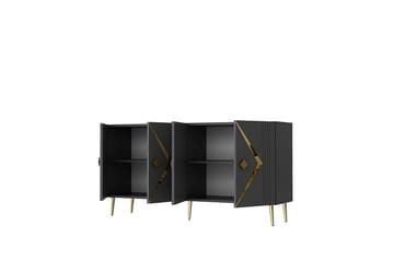 Elvon Konsollbord 150 cm - Antracit/Guld - Möbler - Bord & matgrupp - Avlastningsbord & sidobord - Konsolbord & hallbord