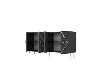 Elvon Konsollbord 150 cm - Antracit/Silver - Möbler - Bord & matgrupp - Avlastningsbord & sidobord - Konsolbord & hallbord