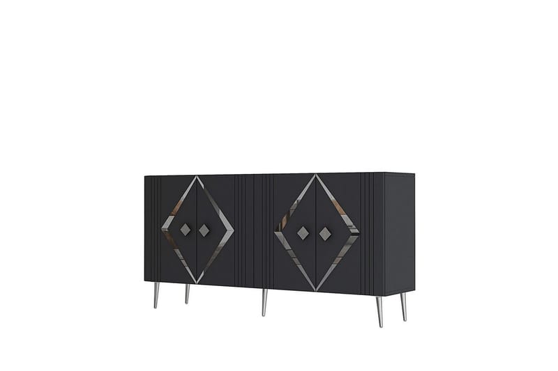 Elvon Konsollbord 150 cm, Antracit/Silver