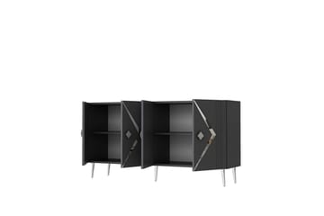 Elvon Konsollbord 150 cm - Antracit/Silver - Möbler - Bord & matgrupp - Avlastningsbord & sidobord - Konsolbord & hallbord