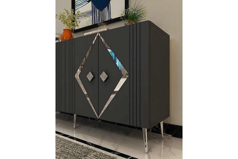 Elvon Konsollbord 150 cm - Antracit/Silver - Möbler - Bord & matgrupp - Avlastningsbord & sidobord - Konsolbord & hallbord