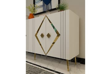 Elvon Konsollbord 150 cm - Vit/Guld - Möbler - Bord & matgrupp - Avlastningsbord & sidobord - Konsolbord & hallbord