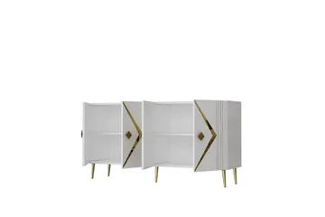 Elvon Konsollbord 150 cm - Vit/Guld - Möbler - Bord & matgrupp - Avlastningsbord & sidobord - Konsolbord & hallbord