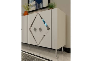 Elvon Konsollbord 150 cm - Vit/Silver - Möbler - Bord & matgrupp - Avlastningsbord & sidobord - Konsolbord & hallbord