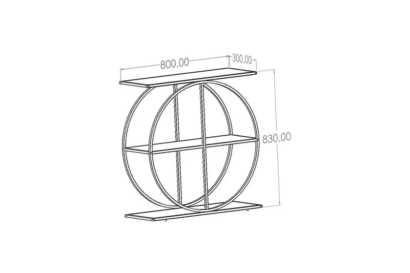 Ennuvolat Konsollbord 80 cm - Svart - Möbler - Bord & matgrupp - Avlastningsbord & sidobord - Konsolbord & hallbord