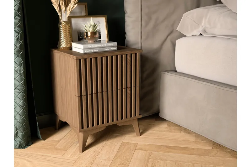 Entsian Sängbord 40 cm - Brun - Möbler - Bord & matgrupp - Avlastningsbord & sidobord - Sängbord & nattduksbord