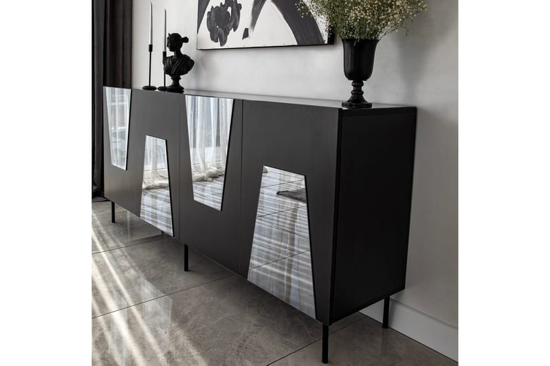 Eraclea Konsollbord 180 cm - Svart - Förvaring - Förvaringsmöbler - Sideboard & skänk