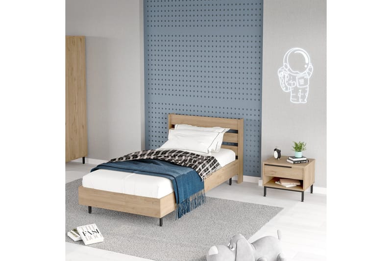 Erhan Sängbord 205,6 cm - Brun - Möbler - Bord & matgrupp - Avlastningsbord & sidobord - Sängbord & nattduksbord