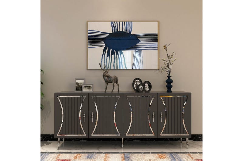 Falra Konsollbord 150 cm - Antracit/Silver - Möbler - Bord & matgrupp - Avlastningsbord & sidobord - Konsolbord & hallbord