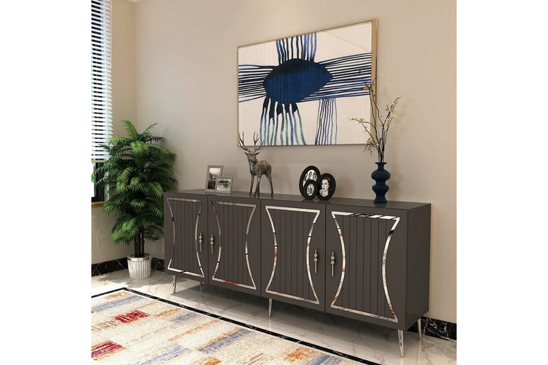 Falra Konsollbord 150 cm - Antracit/Silver - Möbler - Bord & matgrupp - Avlastningsbord & sidobord - Konsolbord & hallbord