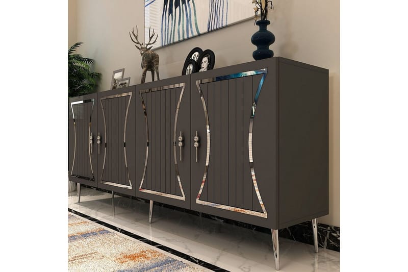 Falra Konsollbord 150 cm - Antracit/Silver - Möbler - Bord & matgrupp - Avlastningsbord & sidobord - Konsolbord & hallbord