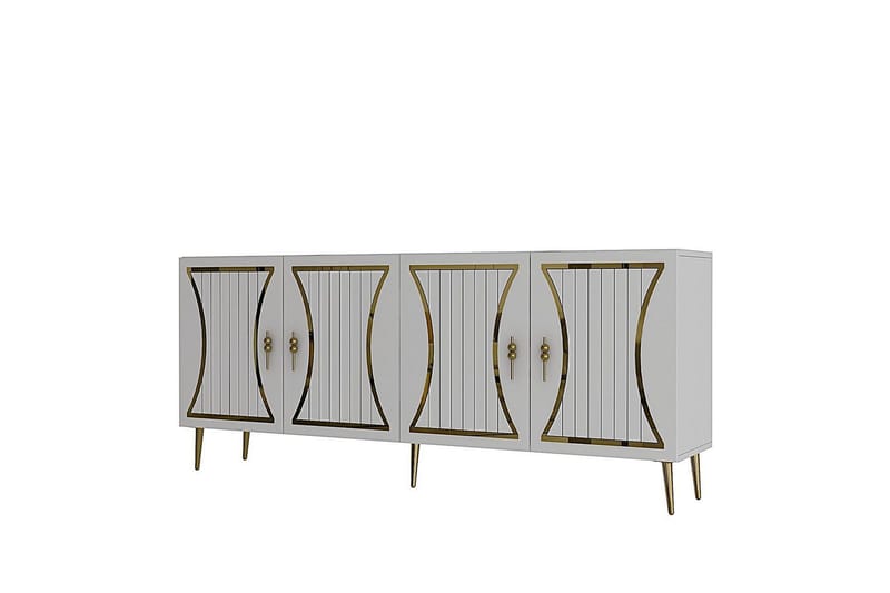 Falra Konsollbord 150 cm - Vit/Guld - Möbler - Bord & matgrupp - Avlastningsbord & sidobord - Konsolbord & hallbord