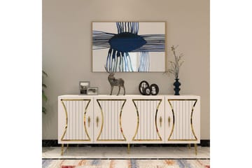 Falra Konsollbord 150 cm - Vit/Guld - Möbler - Bord & matgrupp - Avlastningsbord & sidobord - Konsolbord & hallbord