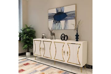 Falra Konsollbord 150 cm - Vit/Guld - Möbler - Bord & matgrupp - Avlastningsbord & sidobord - Konsolbord & hallbord