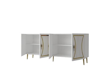 Falra Konsollbord 150 cm - Vit/Guld - Möbler - Bord & matgrupp - Avlastningsbord & sidobord - Konsolbord & hallbord