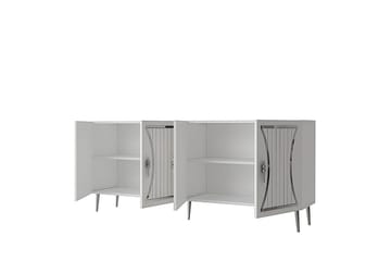 Falra Konsollbord 150 cm - Vit/Silver - Möbler - Bord & matgrupp - Avlastningsbord & sidobord - Konsolbord & hallbord