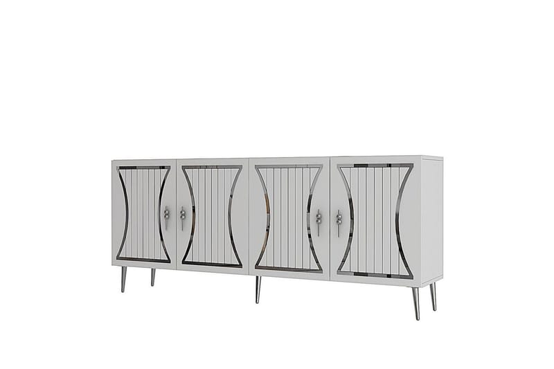 Falra Konsollbord 150 cm, Vit/Silver