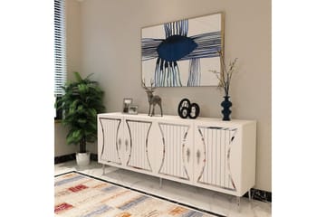 Falra Konsollbord 150 cm - Vit/Silver - Möbler - Bord & matgrupp - Avlastningsbord & sidobord - Konsolbord & hallbord