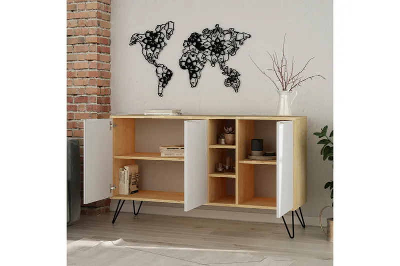 Fanthyttan Konsolbord - Brun/Vit - Möbler - Bord & matgrupp - Avlastningsbord & sidobord - Konsolbord & hallbord