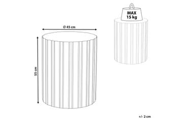 Farrimond Sidobord 45 cm - Vit - Möbler - Bord & matgrupp - Avlastningsbord & sidobord - Lampbord & sidobord
