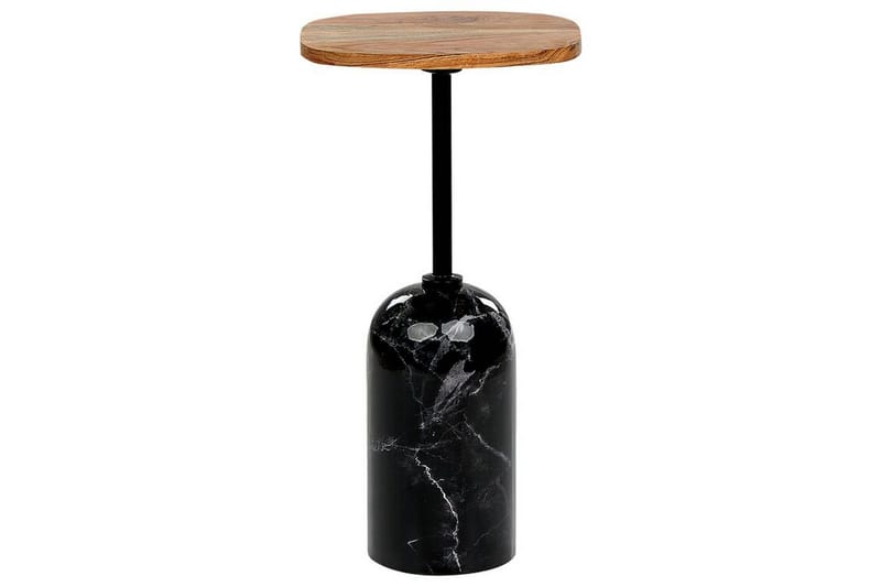 Faust Sidobord 30 cm, Svart/Ljust trä