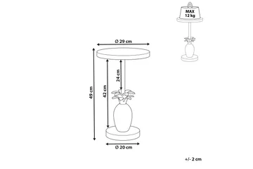 Favor Sidobord 29 cm - Guld - Möbler - Bord & matgrupp - Avlastningsbord & sidobord - Lampbord & sidobord