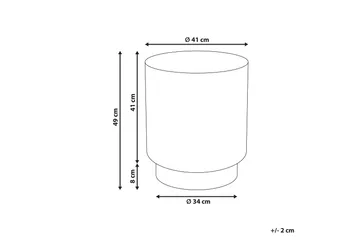 Fayard Sidobord 41 cm - Blå - Möbler - Bord & matgrupp - Avlastningsbord & sidobord - Lampbord & sidobord