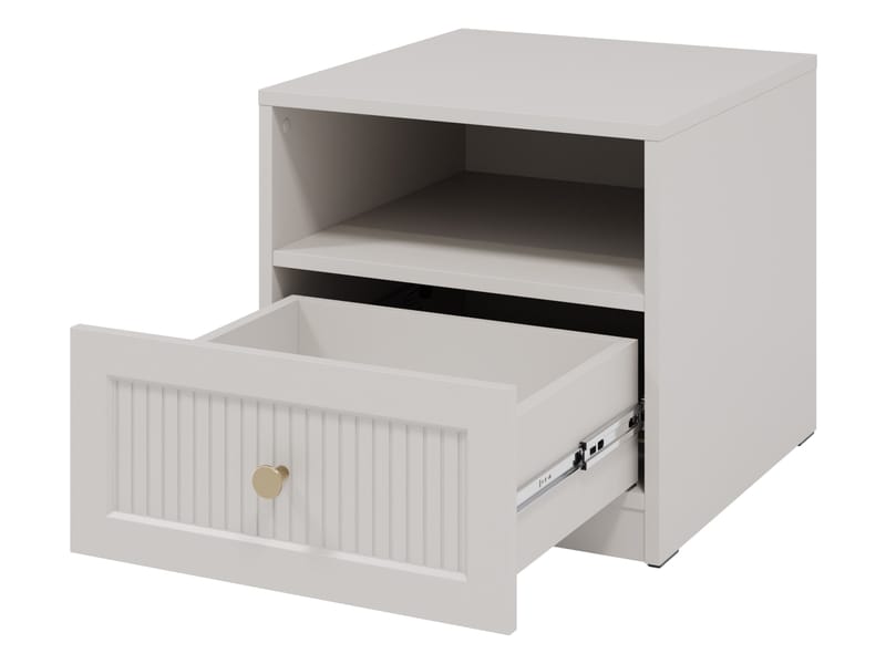 Fayric Sängbord 46 cm - Beige - Möbler - Bord & matgrupp - Avlastningsbord & sidobord - Sängbord & nattduksbord