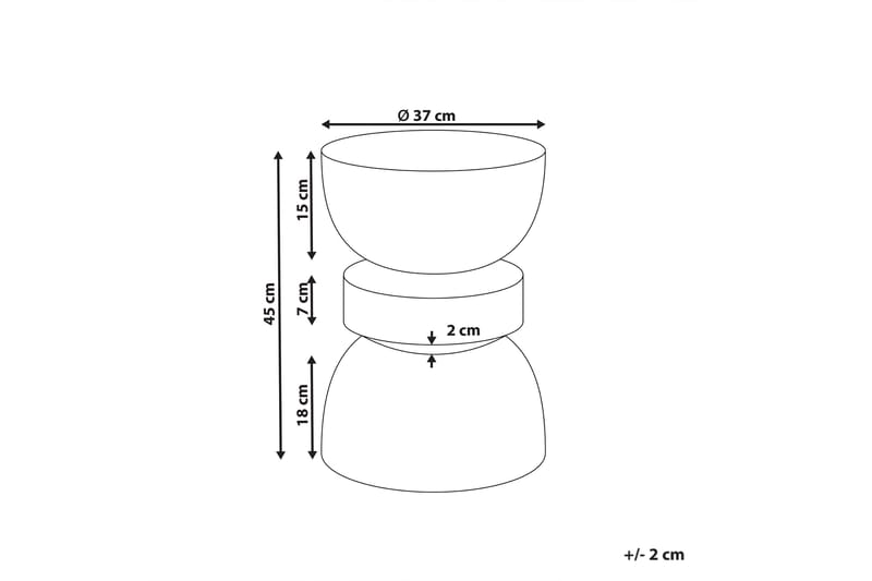 Felis Sidobord 37 cm - Röd - Möbler - Bord & matgrupp - Avlastningsbord & sidobord - Lampbord & sidobord